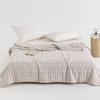Muji Plaid Textured 100% Cotton Summer Quilt