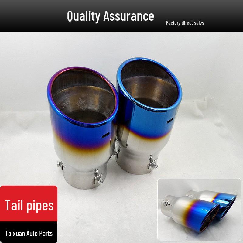 Stainless Steel Semi-Blue Exhaust Tailpipe for Prado, Reiz, Camry, RAV4, S6