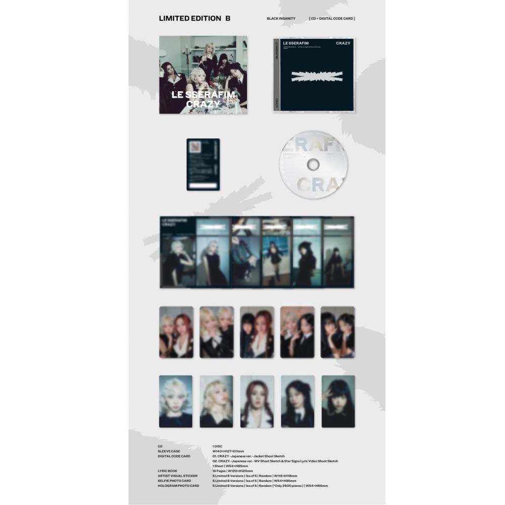 LE SSERAFIM - Japan 3rd Single Album [CRAZY]