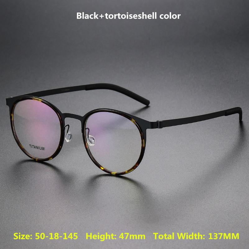 Dänisches Design Optische Brillenbügel Herren 9704 Luxusmarke Reines Titan Brillenbügel Damen Korrektionsbrille Lesebrille