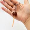 Transparent Lollipop Keychain 3D Food Candy Key Rings Lovely Simulation Lollipop  Men Women