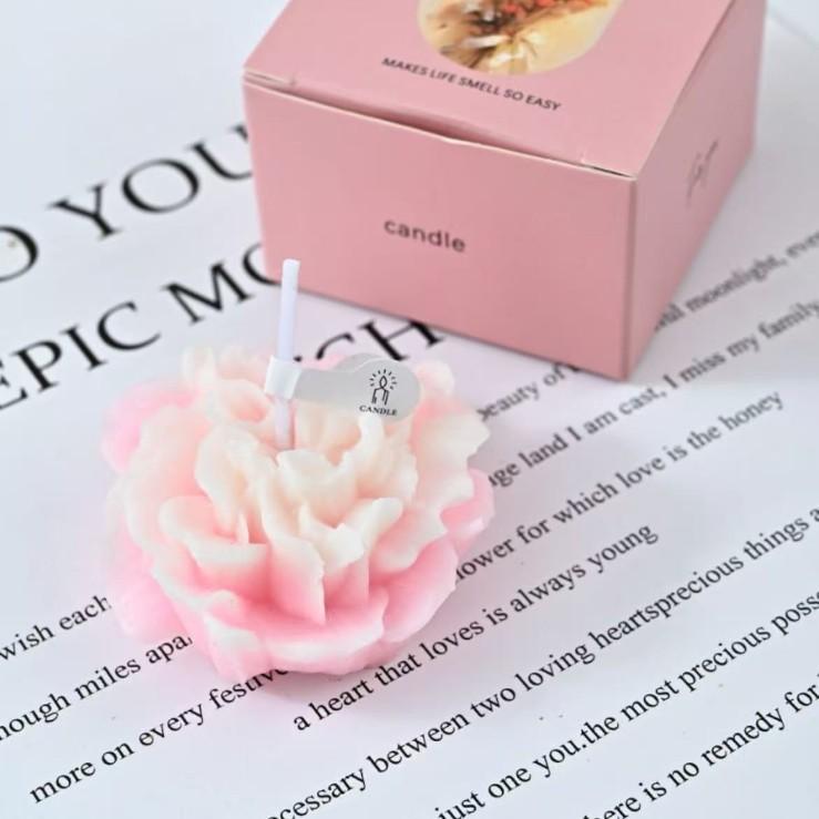 Mother's Day Aromatherapy Candle Souvenir Carnation Flowers Shape Fragrance Ornament Ambient Teacher's Day Gift