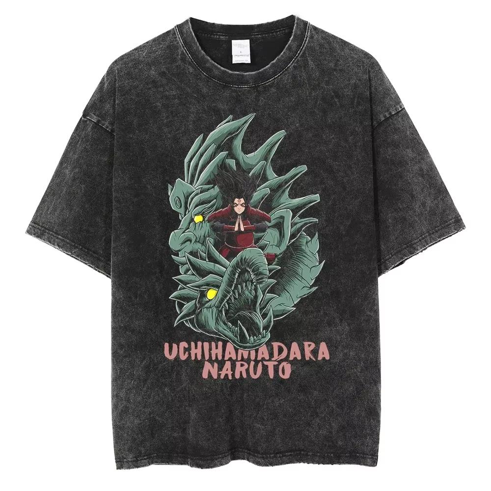 New Hip Hop Vintage Tshirt Men Streetwear Harajuku Japanese Anime Print Tshirt Summer Fashion Short Sleeve Cotton T Shirt