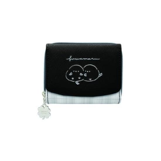

wallet Fuwamaru/black tri-fold