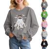 Children's Fashion Loose-fitting Casual Halloween Long-sleeved Printed Round Neck Sweatshirt