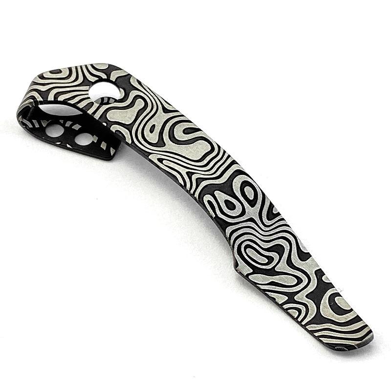 New Titanium Alloy Back Clip for Cld Steel 29TLCC Knife DIY Accessories Custom Folding Pocket Knife Back Waist Clip Tool