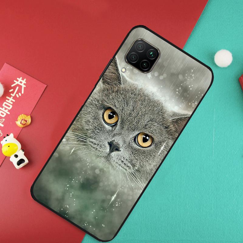 British Shorthair Cat Case For Huawei Nova Y91 Y61 Y60 Y70 Y90 Nova 9 SE 10 11i 8i 3i P20 P30 Pro P40 Lite Cover