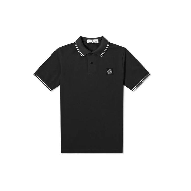 STONE ISLAND Polo krekls `Melns` Vīriešu