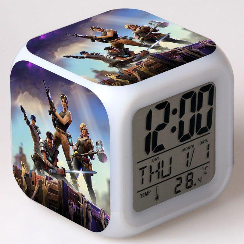 Colorful Multi-function Digital Alarm Clock With Led Display And Thermometer