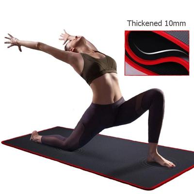 183*61*1cm NBR Yoga Matte Mitteleuropäischen Männer Fitness Übung Anfänger Yoga Matte Verdicken Breite Verlängern e Pad Pilates Yoga Matte Tasche