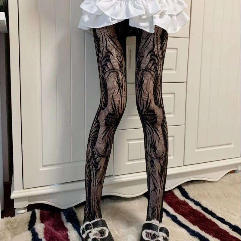

Женские сетчатые сексуальные чулки Европейские и американские чулки до бедра Нескользящие колготки Выше колена Черное кружево Сетка Эластичные чулки one size чёрный