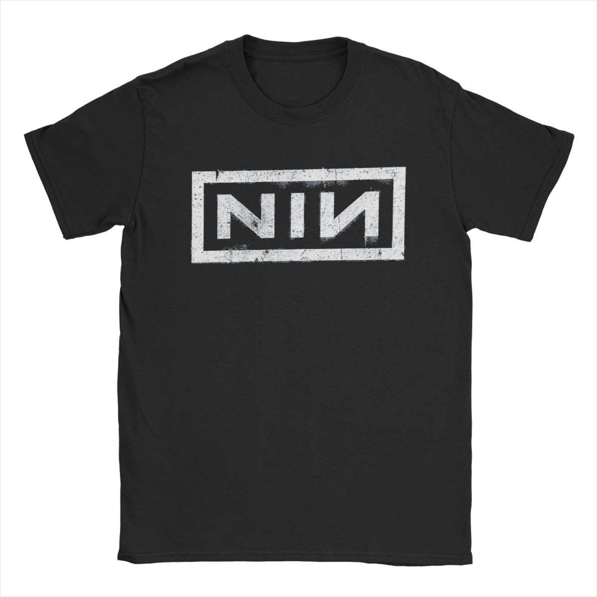 

NIN Retro Logo T Shirts Daily Harajuku Streetwear Cotton Funny Short Sleeve Vintage Leisure Men Women Amusing Summer Unisex Tops 4XL
