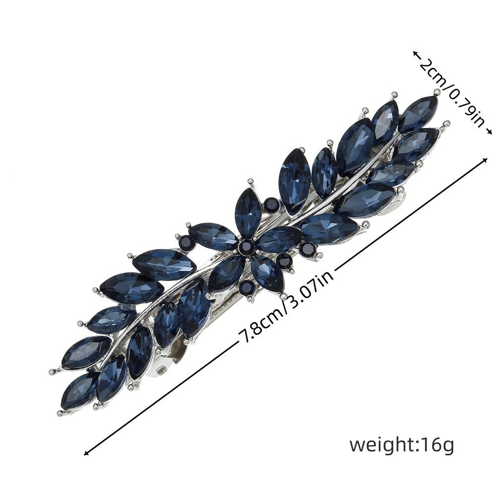 Elegant Crystal Flower Hair Clips for Women & Children – European & American Style