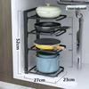 4-Tier Kitchen Pot & Pan Organizer Rack