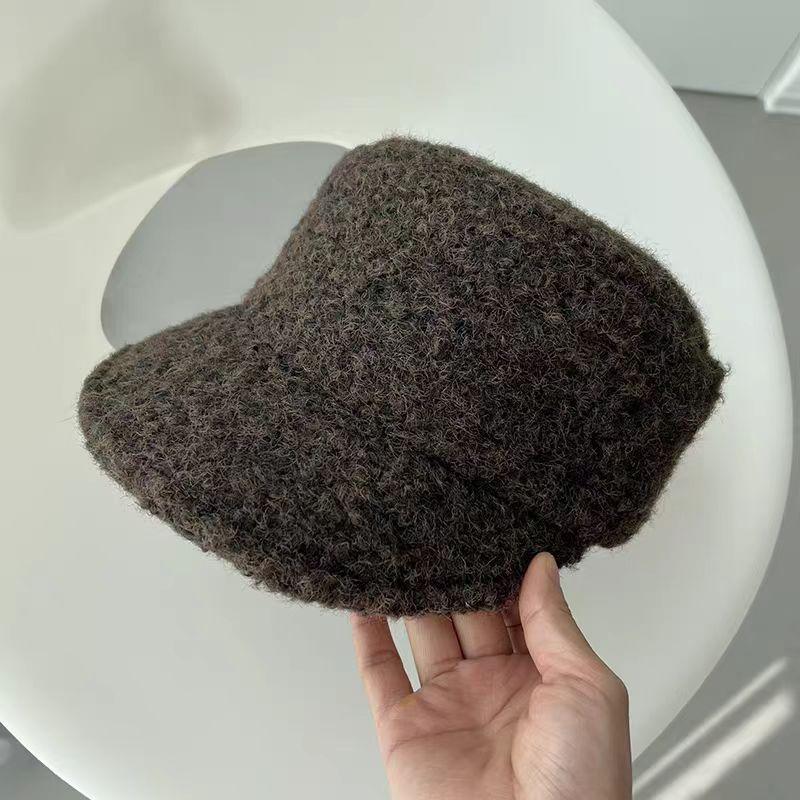 Streetwear Flat Top Wool Newsboy Hat For Fall And Winter Fashion Men Women