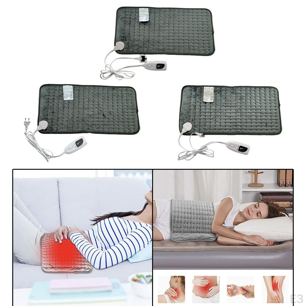 Electric Heat Pad Large 60x30cm 6 Settings UK Plug
