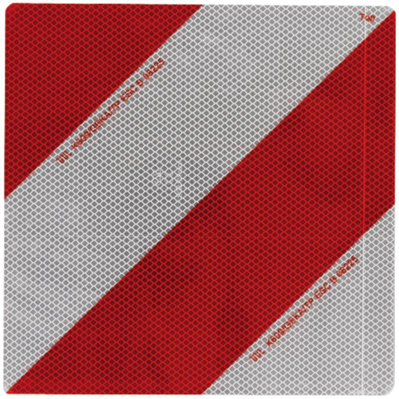 Warning board 285x285mm left oblique GRANITE