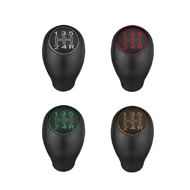 5 Speed Gear Shift Knob Lever Fit For Peugeot 504 505 309 205 GTI CTI Black / Silver / Red / Green Car Accessories