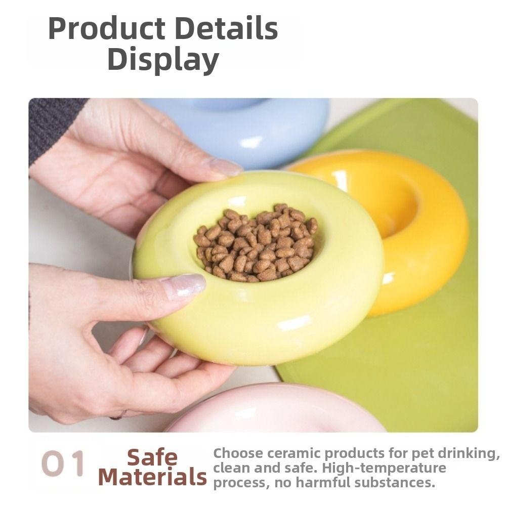 Anti Vomiting Pet Food Basin Anti Slip Pet Water Feeder Container Cat Food Water Bowl Pet Supplies