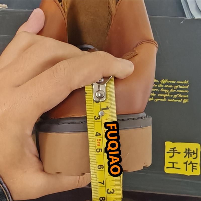 Botas Elevatórias de Inverno Tamanho Grande Feitas à Mão para Homens Couro Genuíno Confortáveis Botins de Amarrar Aumento de Altura Botas de Motociclista