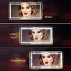 Car Sun Visor Vanity Mirror Cosmetic Mirror Rechargeable 3 Modes Makeup Mirror With Visor 60 Dimmable Clip-on Leds Light Interior Mirrors6