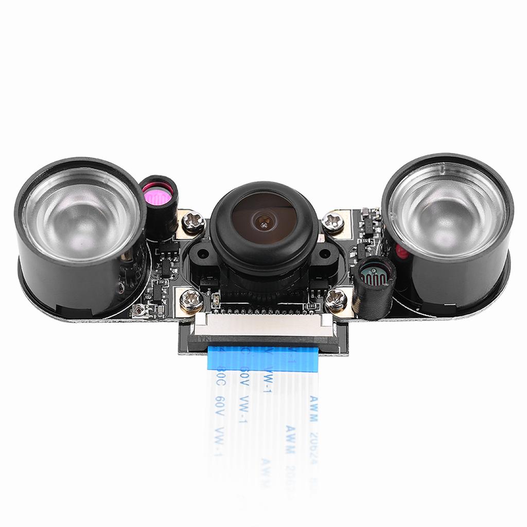 Camera Module For Raspberry Pi 3 2 B Wide Angle Fisheye Lens With Fill Light