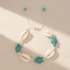 Turquoise Shell Rope Necklaces Originality Shell Braided Rope Beach Jewelry Gift Starfish Turtle Choker