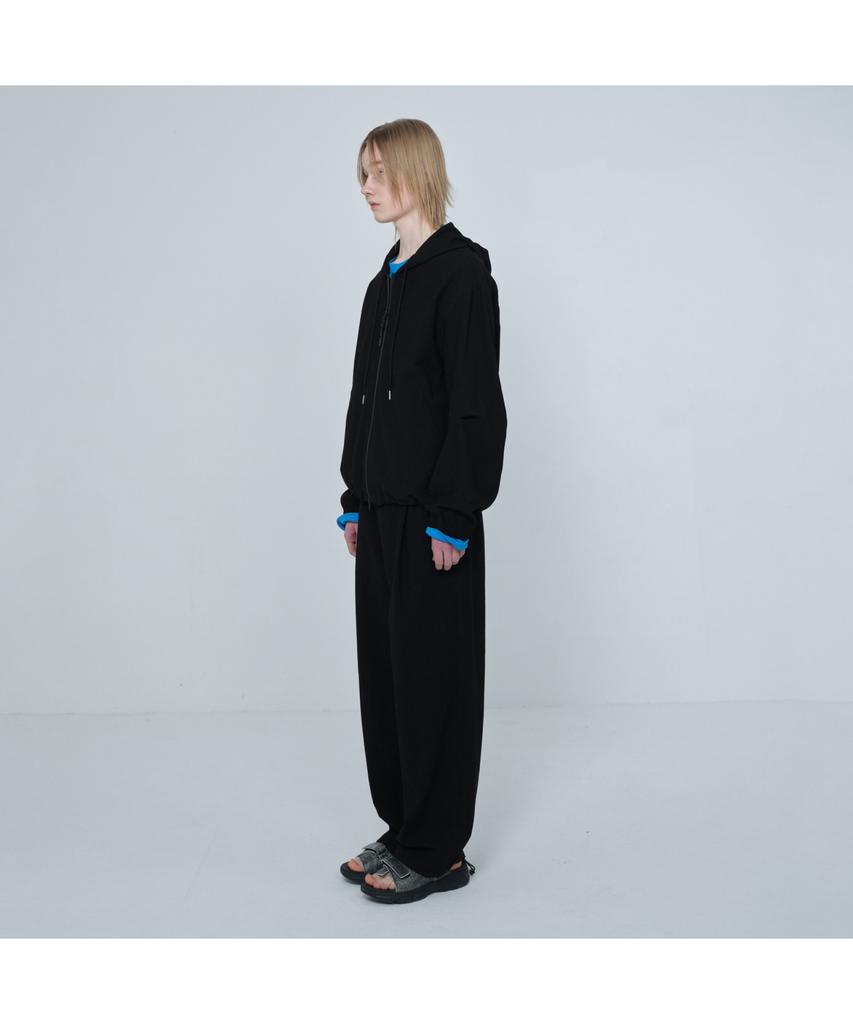 Keoseuuteommellou [Online Only] Black Crinkled Wide Fit Pants Cqpam26211Bkx