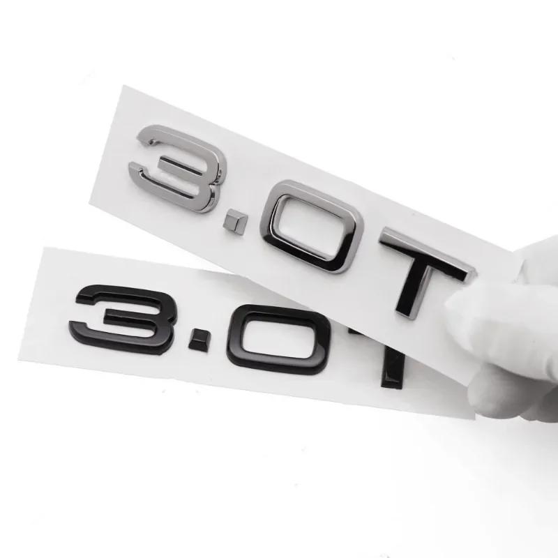 2026 3D ABS Letters Car Styling Rear Trunk Badge 1.8T 2.0T 3.0T Emblem Logo For Audi A3 A4 A5 A6 A7 A8 Q2 Q3 Q5 Q7 Q8 Car Accessories