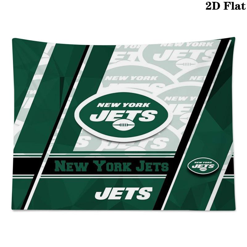 NY Jets Wall Tapestry Aesthetic Wall Hanging Printed Fabric Blanket Decorative Tapestries for Bedroom Living Room Home Decor