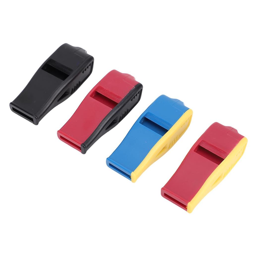 4pcs Sports Whistle Loud Crisp Sound Whistle with Lanyard for Volleyball Basketball Soccer Referees