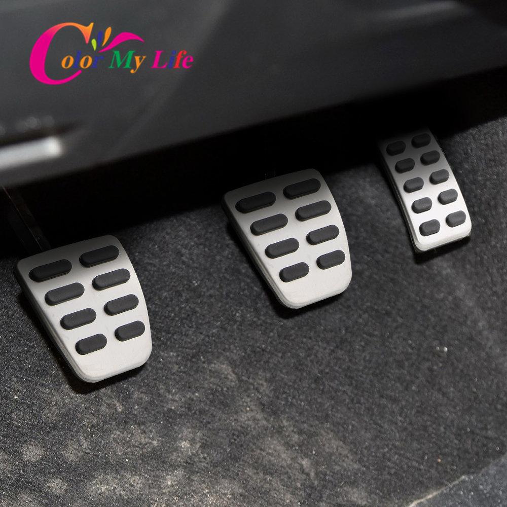 Stainless Steel Car Accelerator Gas Brake Pedal Clutch Pedals Case for Hyundai Verna Solaris Sedan Hatchback 2012 - 2015