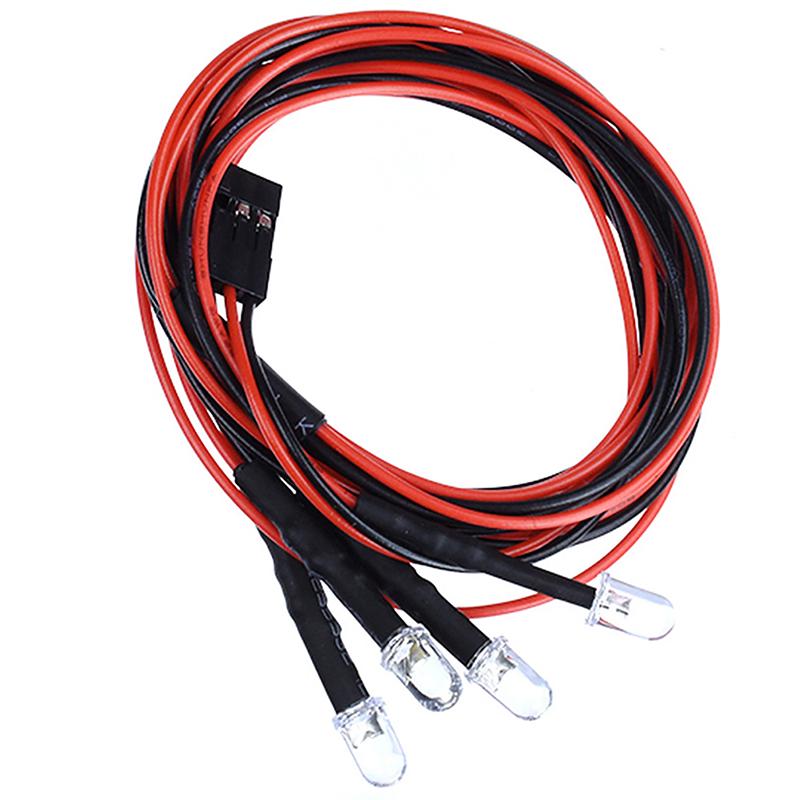 4Pcs Led Spotlight Roof Light Lampshade For 1/10 Rc Crawler Car Axial Scx10