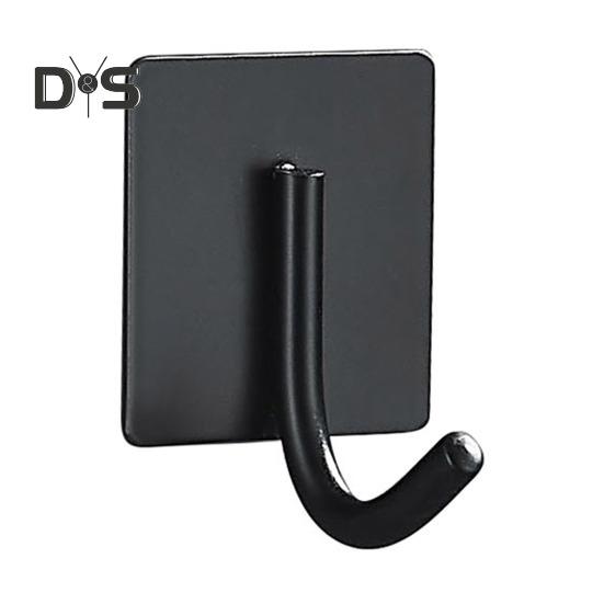 

1/6 шт. настенные вешалки из нержавеющей стали, прочные самоклеящиеся крючки для полотенец, устойчивые к коррозии, вешалки для посуды, самоклеящиеся крючки для халатов 1pc чёрный