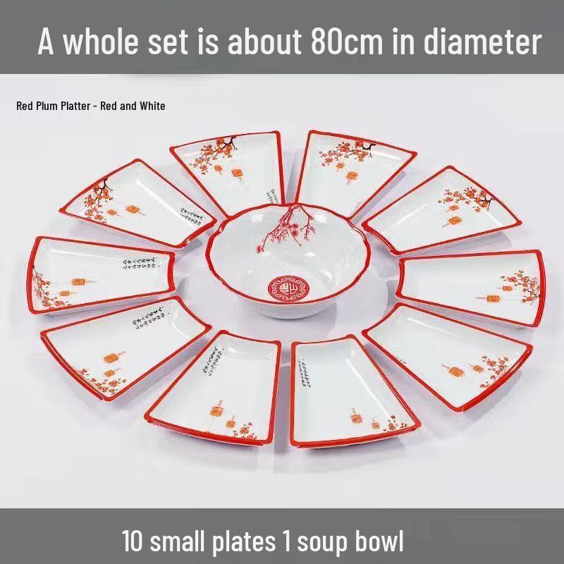 Melamine Banquet Platter Dinnerware Set