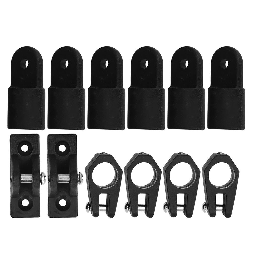 12pcs set Deck Hinge Jaw Slide Eye End Cap Kit Accessories for Marine Boat Yacht 7 8in Pipe Tube