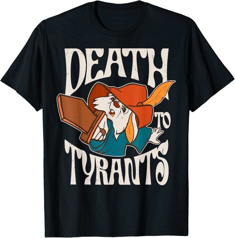 Retro Rabbit Death To Tyrants Vintage 90s T-Shirt Unisex T-Shirt XXXL