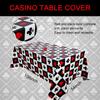 Rectangular Disposable Football Milk Pattern Table Cover Poker Themed Party Decorations
