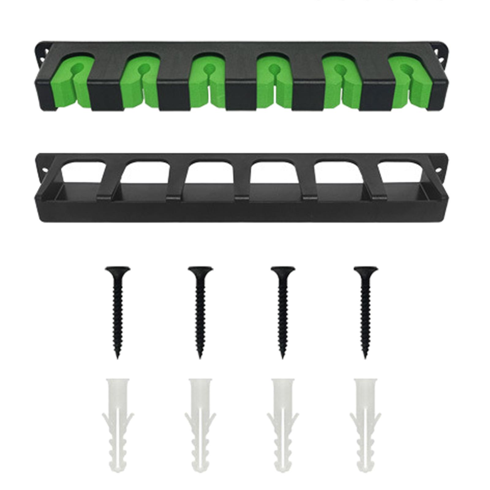 

Horizontal 6pcs Fishing Rod Stand Organizers Fishing Rod Rack Holder Wall Mount Vertical Fishing Poles Holder with Foam B