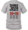 Three Days Grace 2026 Tour Dates Tshirt Unisexs and Womens Tshirt HighQuality Streetwear 2026 New Summer