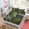 Chinoiserie Toile Pattern Fitted Sheet Set King Queen Double Full Size Bed Linen Set