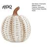 Simulated Rattan Texture Craft Faux Woven Pumpkin Ornament, Resin Decorative Figurine, Rustic Halloween Props Farmhouse Desktop Decoration for Harvest