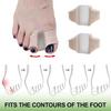 Bunion Toe Separators for Overlapping Toes Women Men Gel Toe Spacers with Secure Loop Bunion Corrector for Pain Relief And Toe Straightening