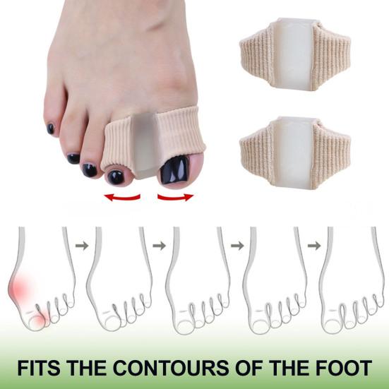 Bunion Toe Separators for Overlapping Toes Women Men Gel Toe Spacers with Secure Loop Bunion Corrector for Pain Relief And Toe Straightening
