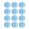 12Pcs Quilt Fastener Clips Duvet Cover Holders Bed Reusable Non Slip Fixer Buckle Type Blue