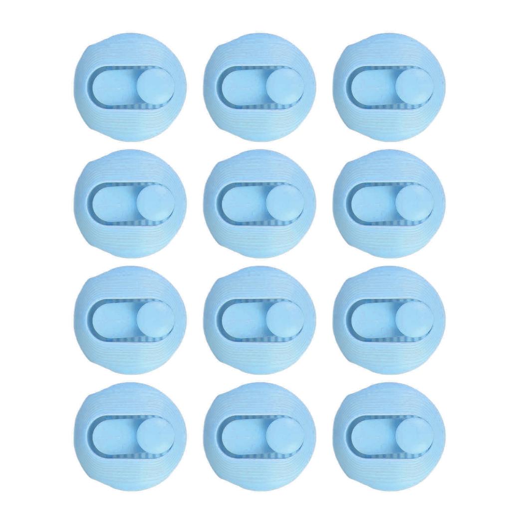 12Pcs Quilt Fastener Clips Duvet Cover Holders Bed Reusable Non Slip Fixer Buckle Type Blue