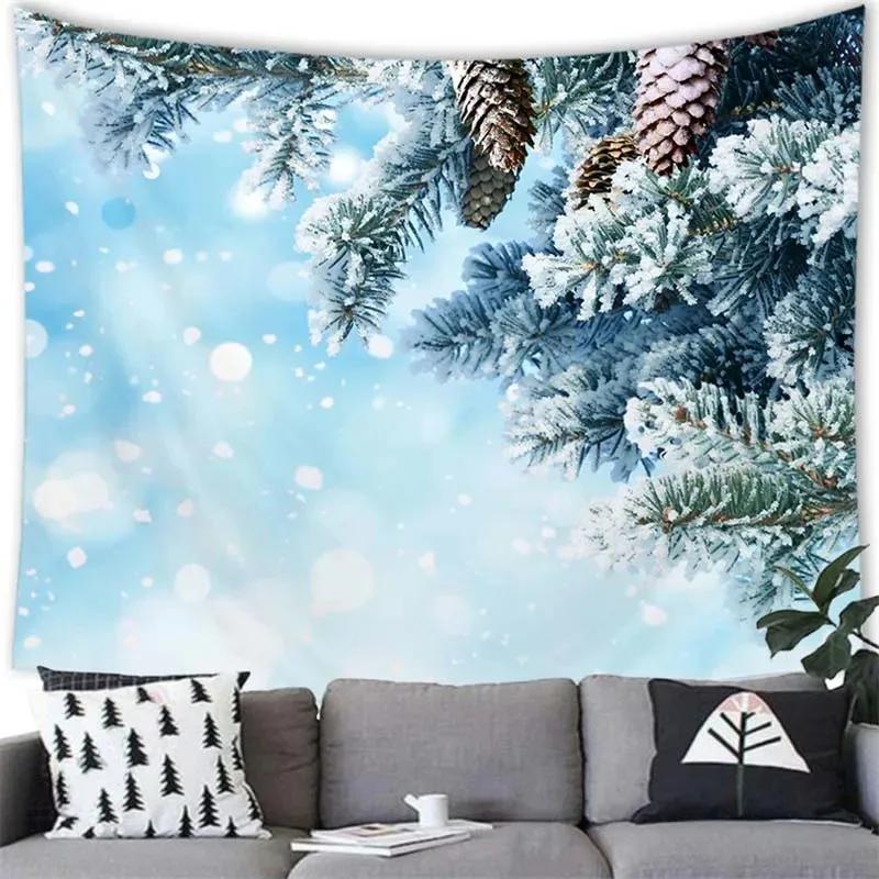 Christmas Theme Tapestry Living Room Bedroom Home Christmas Decoration