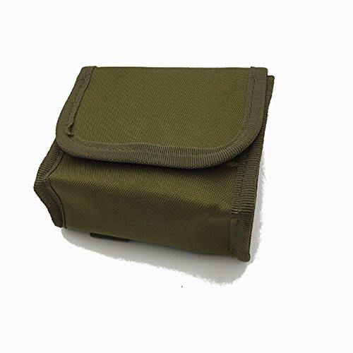 Tactical 10-Pack Shotgun Shell Holder for 12G/20G Magazines, MOLLE Compatible, Waterproof, Available in 3 Colors (Army Green)
