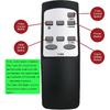 Replacement for Altra Flame AltraFlame Electric Fireplace Heater Remote Control RV23V80S RV23V80S-8 RV23V80S-9 RV23V80S-C7 RV18P80L-MT1