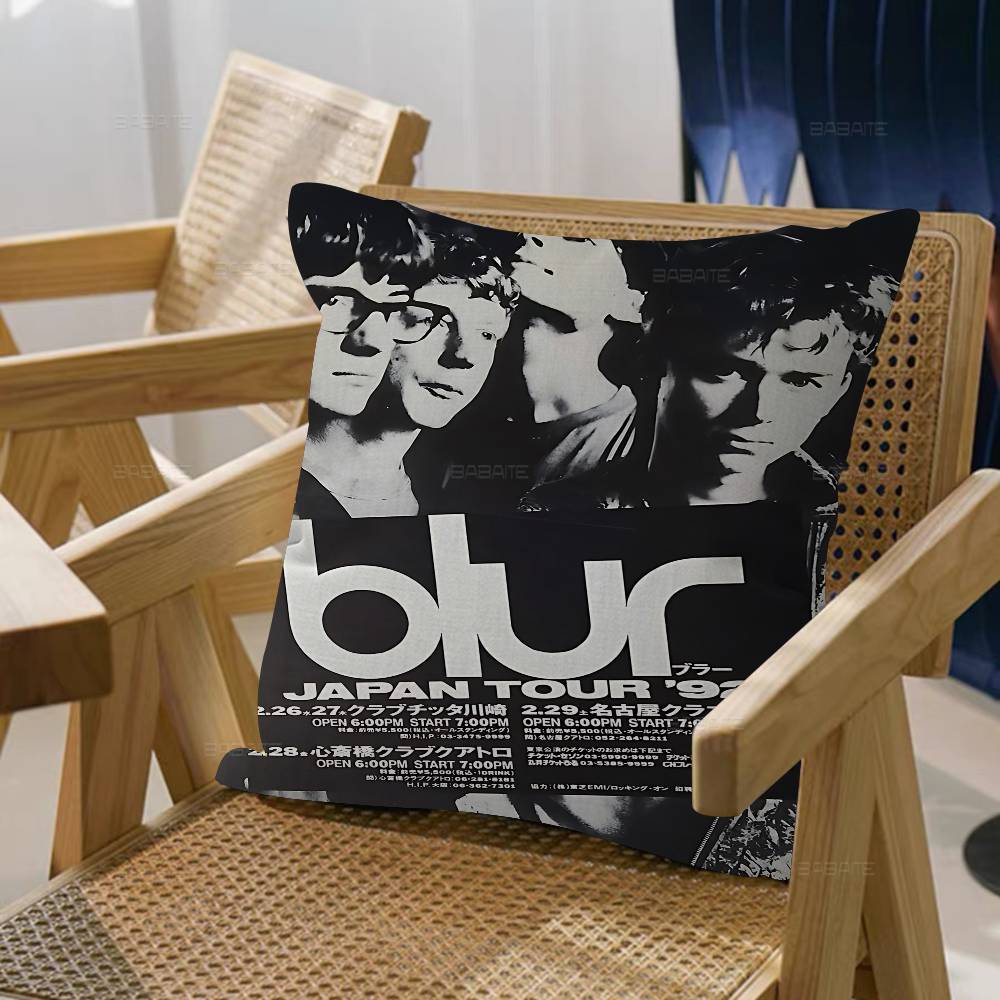 B-Blur Rock Roll Band Cushion Cover Pillow Cover Decor Pillowcase Printed Cushion Case For Couch